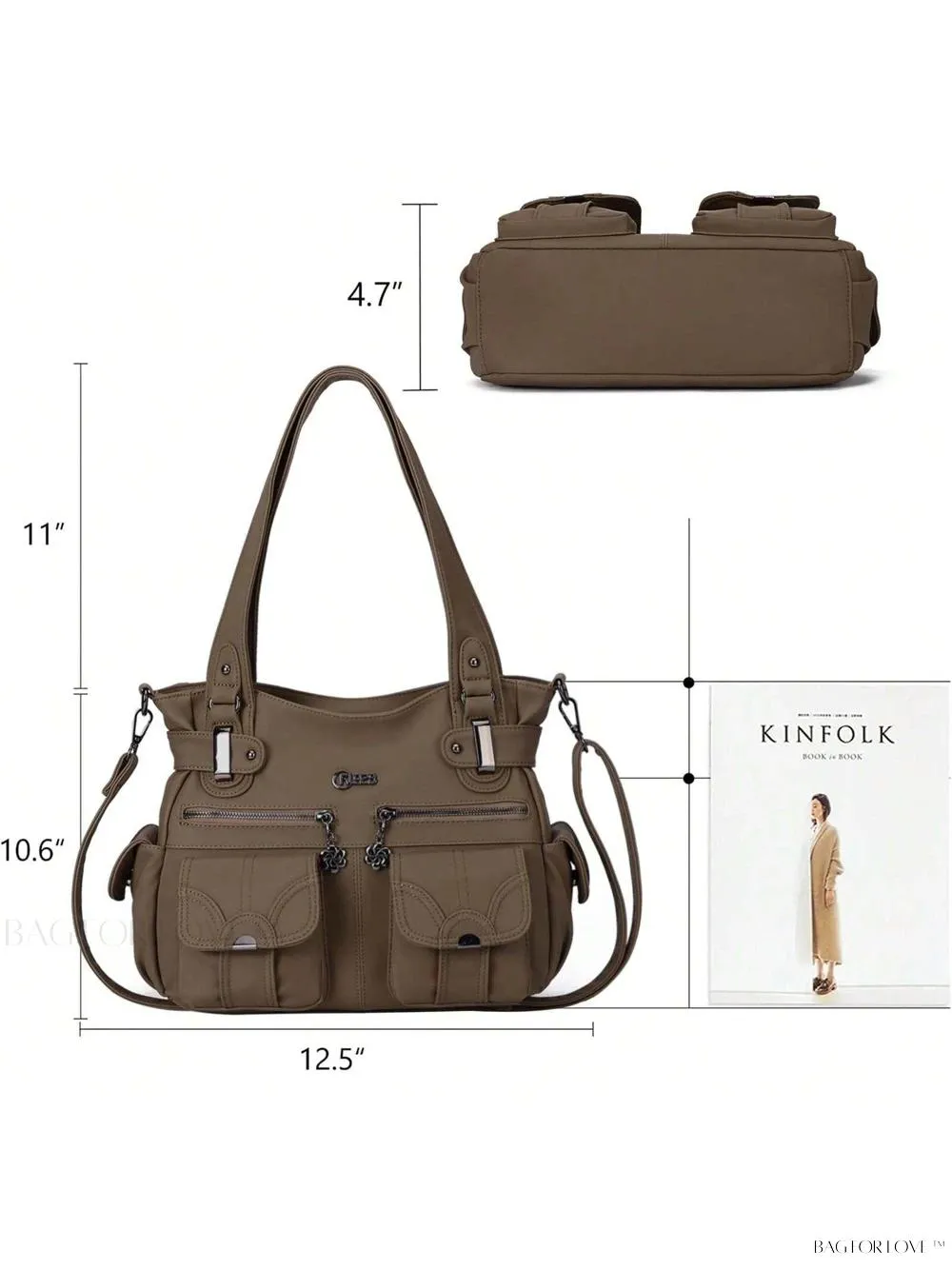 BagForLove - Large Tote Handbag For Women With Multiple Pockets
