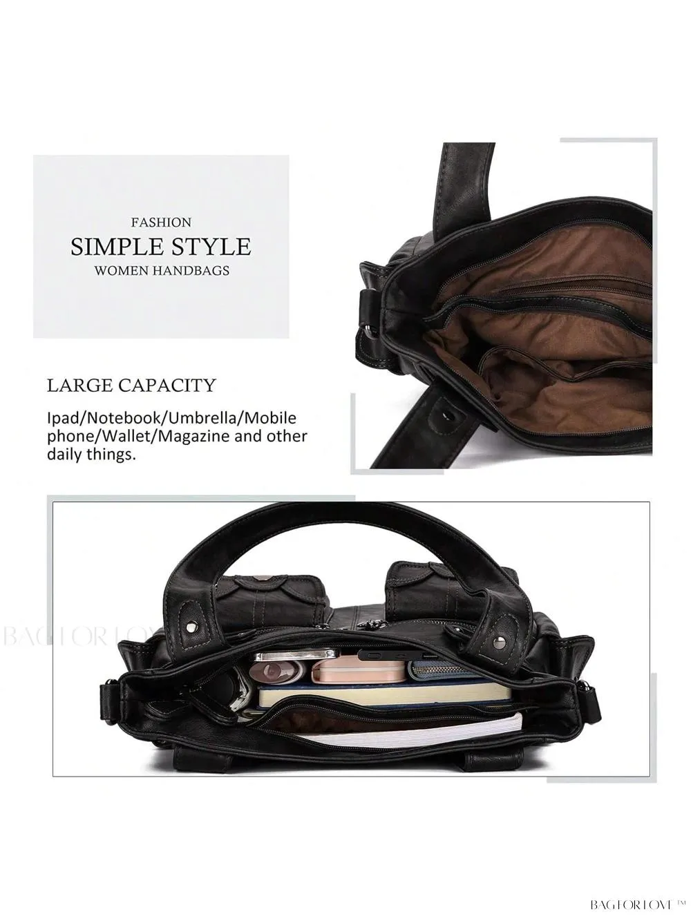BagForLove - Large Tote Handbag For Women With Multiple Pockets