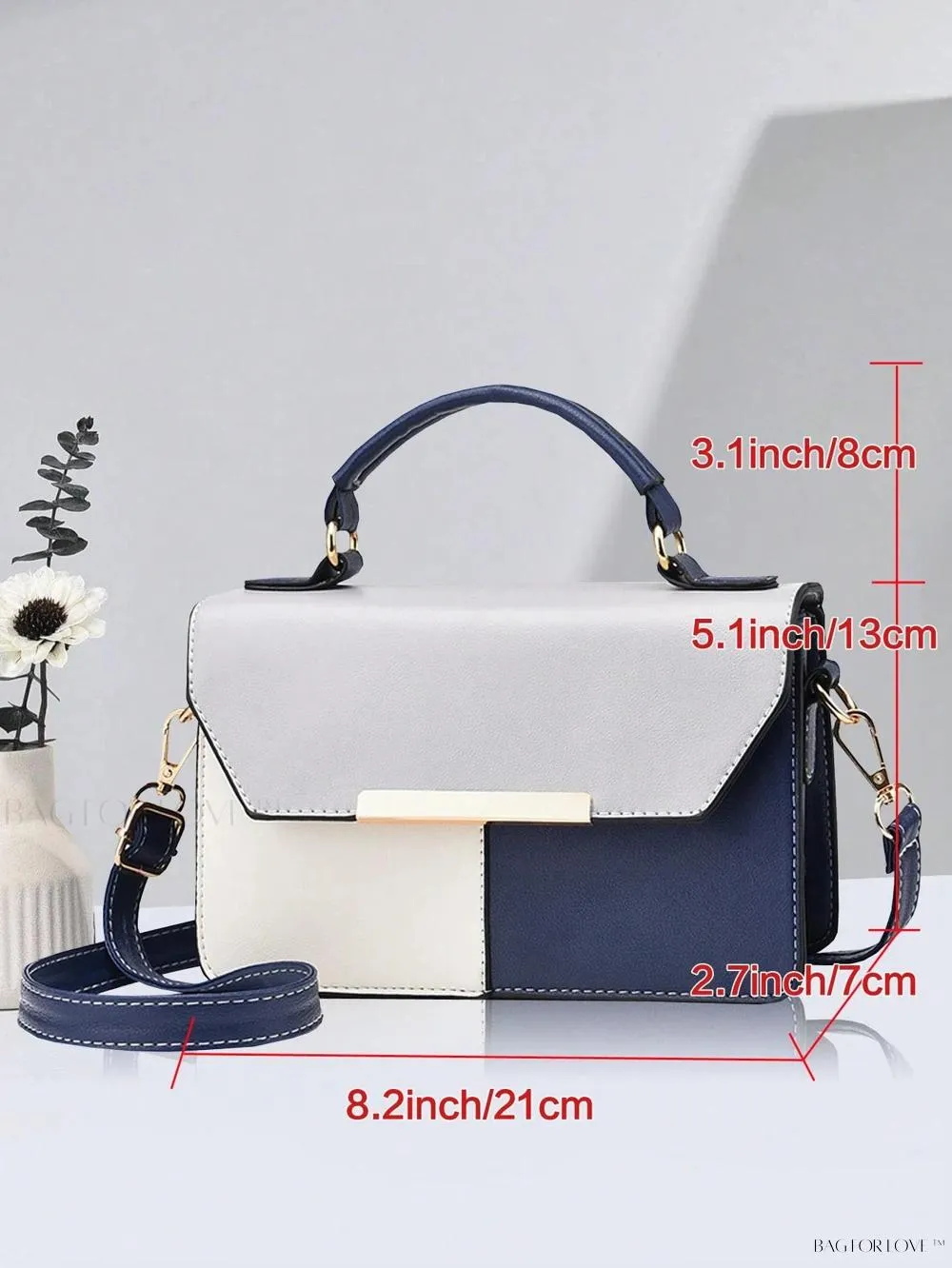BagForLove - Modern Flap Square Handbag for Busy Women