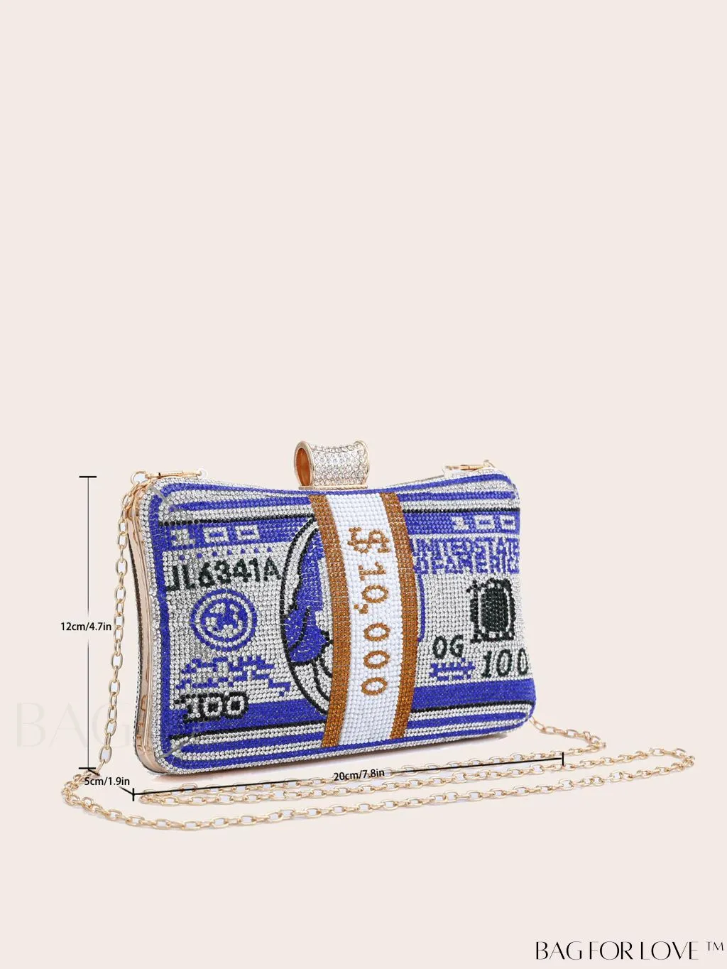 BagForLove - Sparkling Rhinestone Adorned Evening Clutch