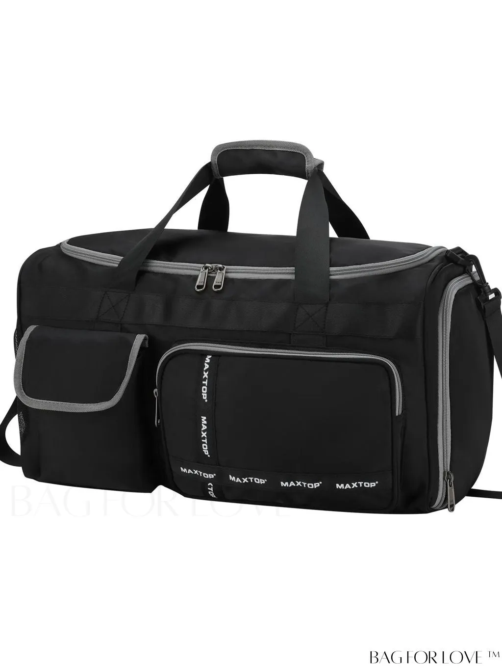 BagForLove - Stylish Maxtop Womens Travel Duffle Bag - Spacious Weekender Tote with Shoe Compartment and Wet/Dry Separation