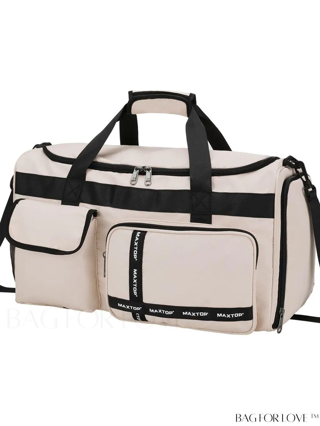 BagForLove - Stylish Maxtop Womens Travel Duffle Bag - Spacious Weekender Tote with Shoe Compartment and Wet/Dry Separation