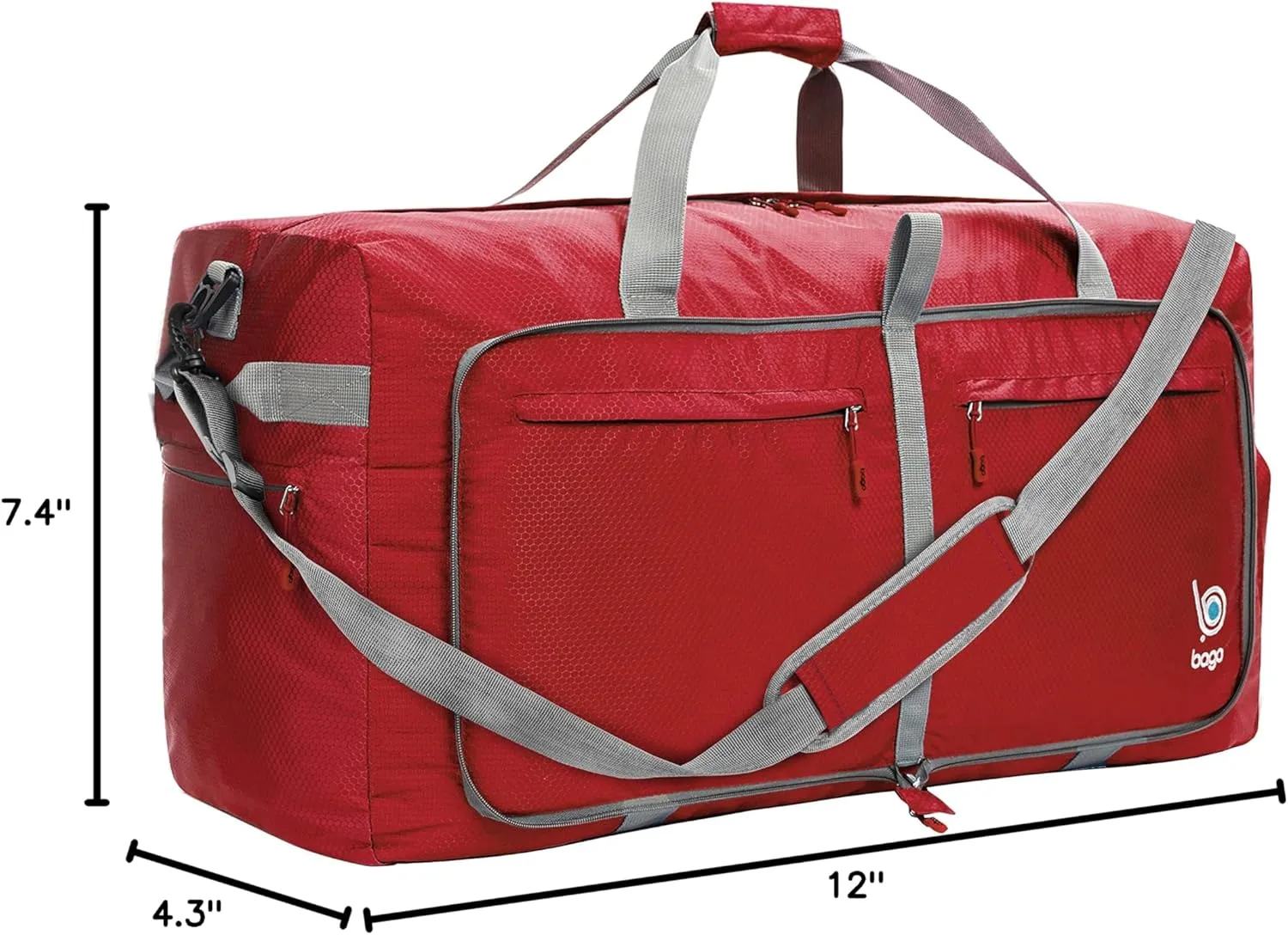 Bago 40L 60L 80L 100L 120L 140L Duffel Bags for Traveling – Durable Lightweight Waterproof Foldable Duffle Bag for Travel with Shoe Compartment, Packable Collapsible Overnight Bag for Men & Women