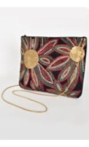 Bead & Stitch Flower Front Clutch