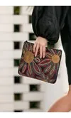 Bead & Stitch Flower Front Clutch
