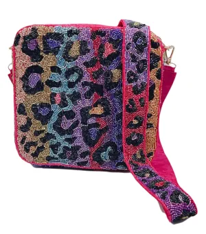 Beaded Leo Box Purse