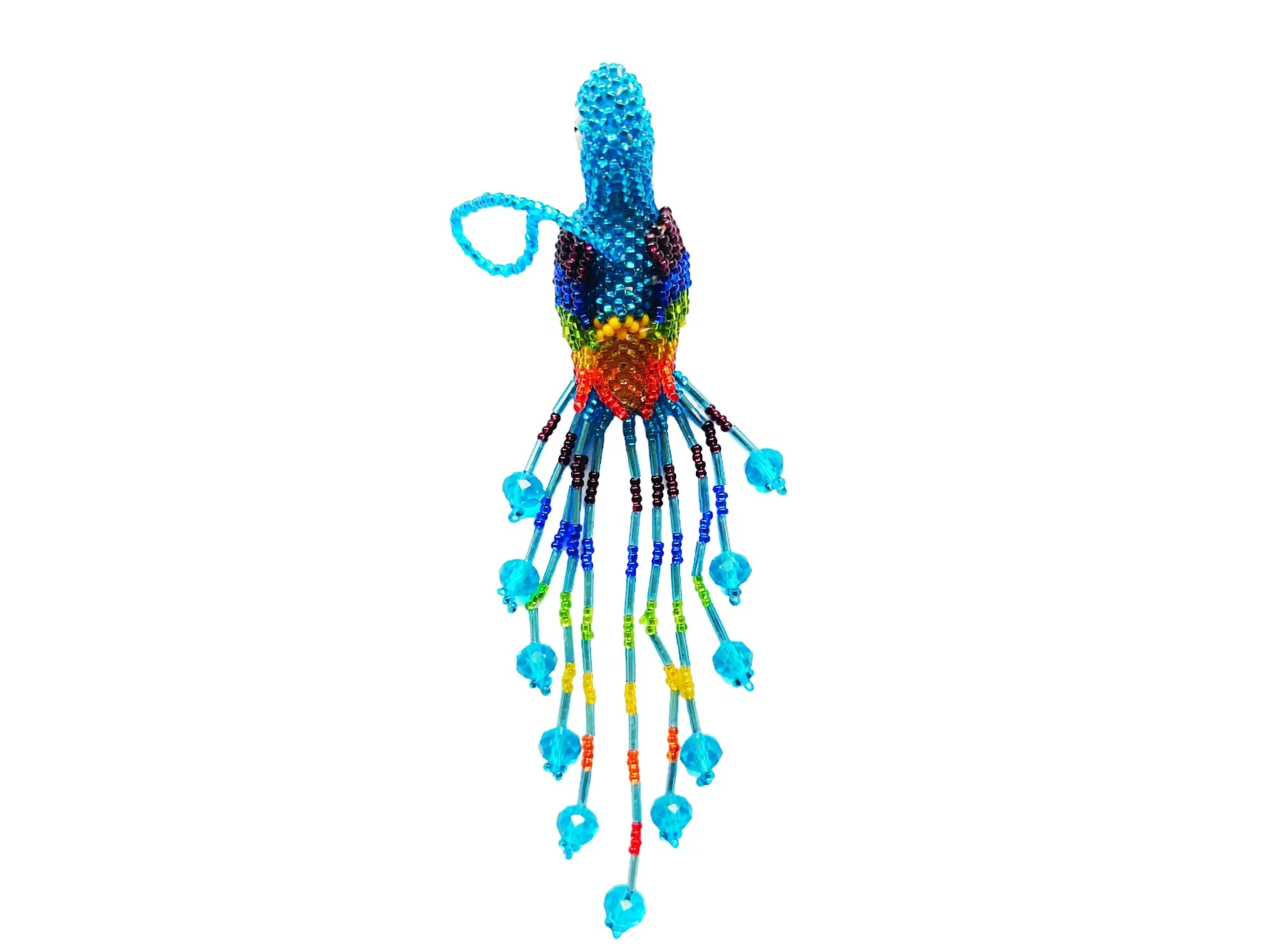 BEADED MACAW ORNAMENT
