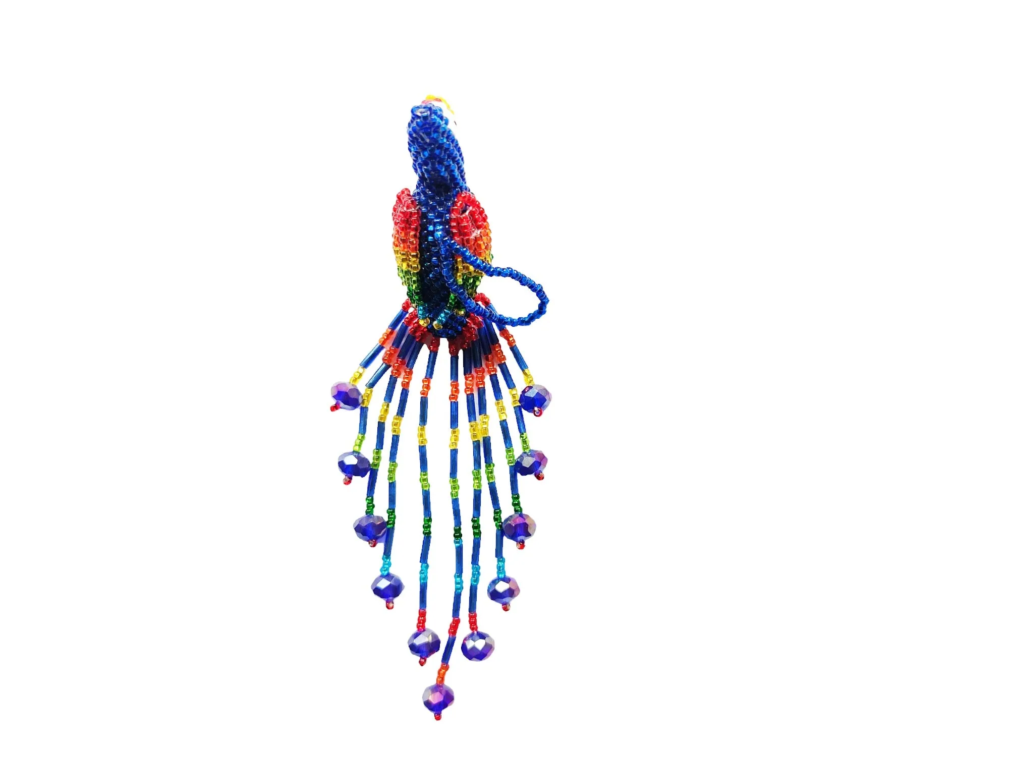 BEADED MACAW ORNAMENT