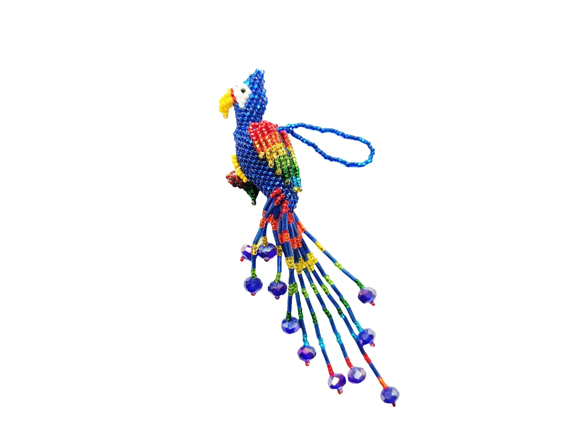 BEADED MACAW ORNAMENT