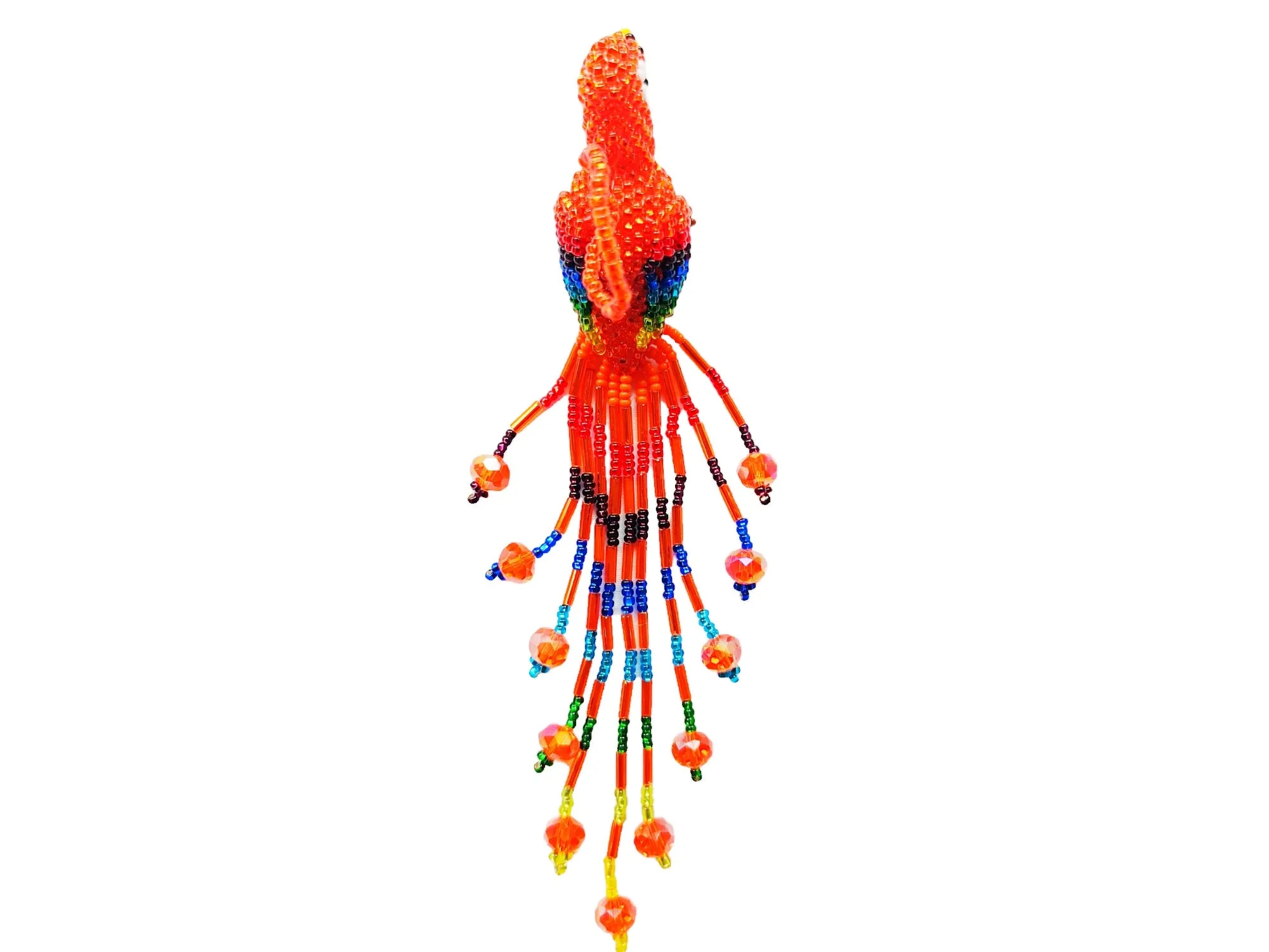 BEADED MACAW ORNAMENT