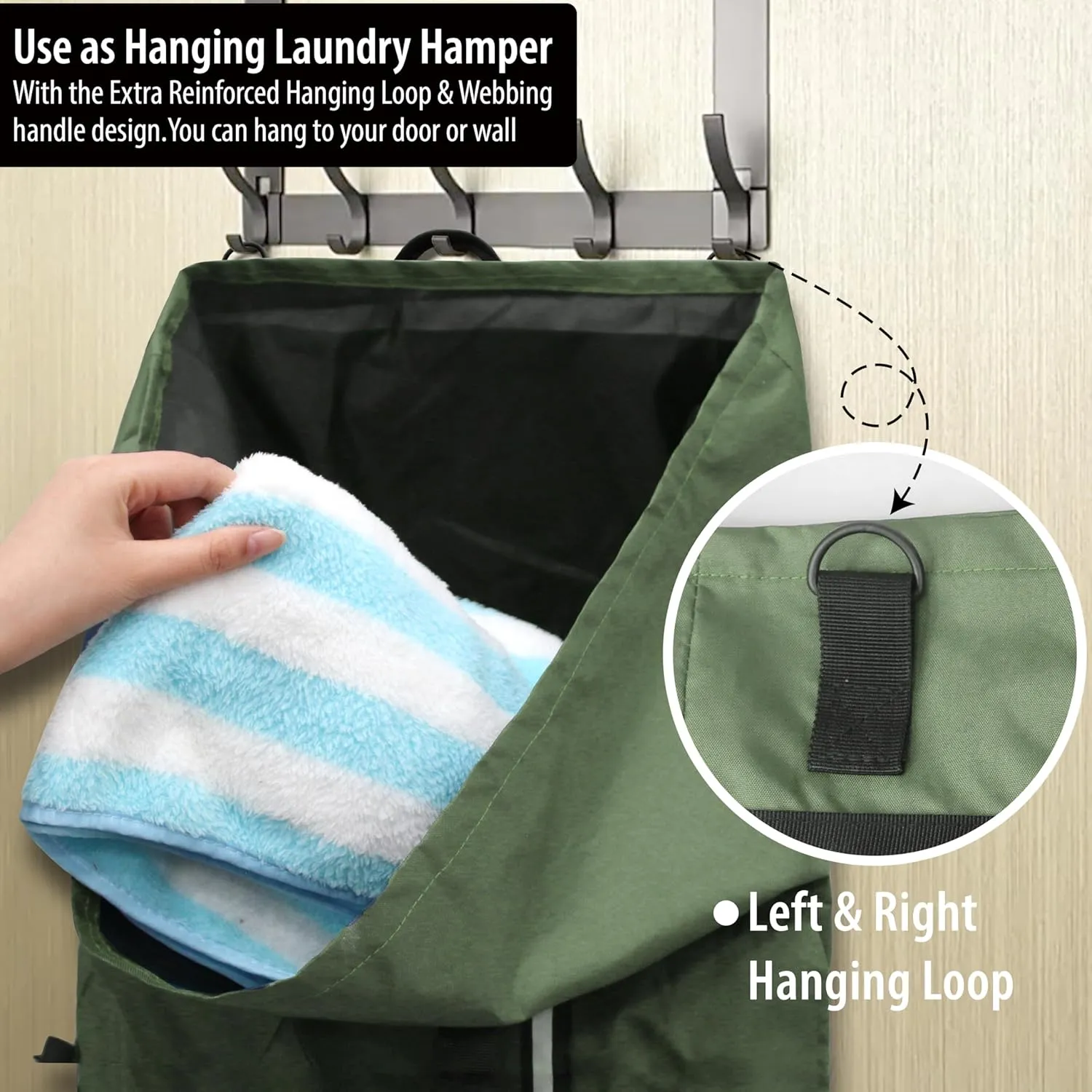 BeeGreen Laundry Backpack Bag Extra Large Heavy Duty