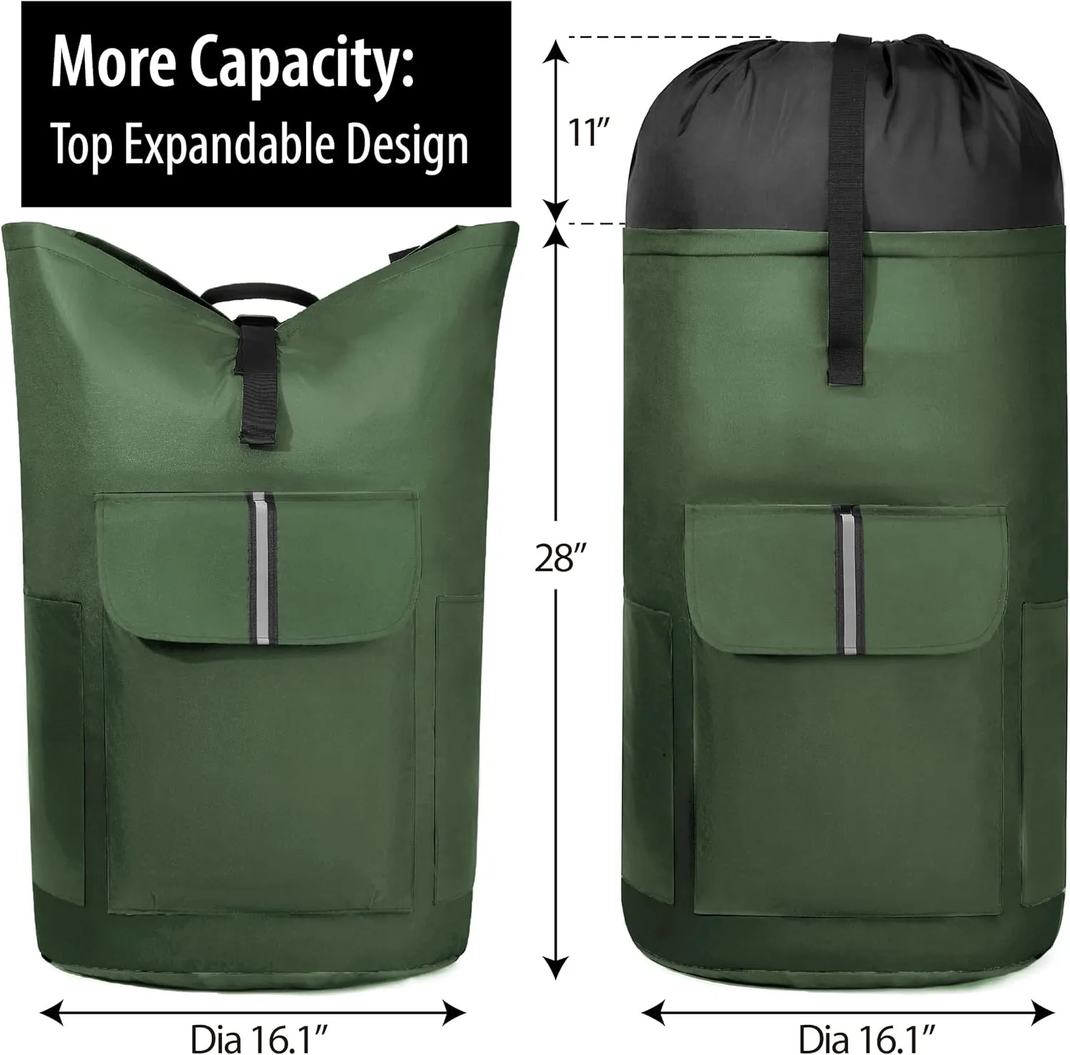BeeGreen Laundry Backpack Bag Extra Large Heavy Duty