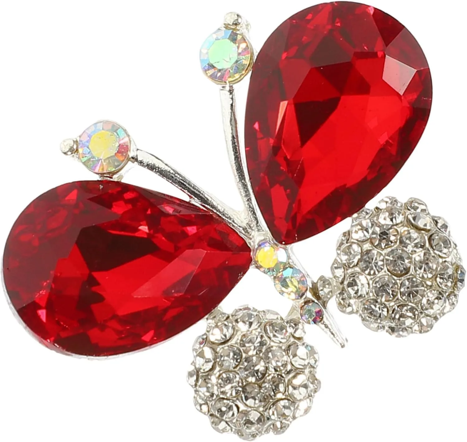 BESTYASH Butterfly Applique Patch Shoes Decor Rhinestone Floral Applique Brooch for Diy