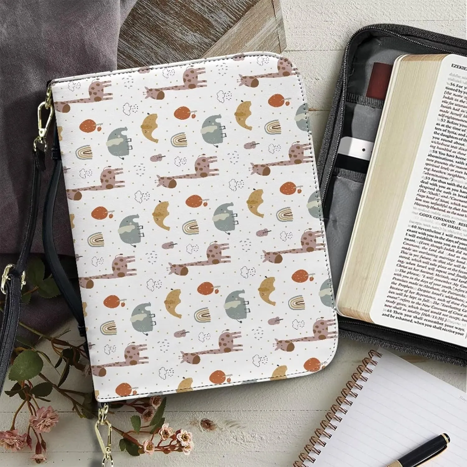 Bible Bags Bible Cases for Women Men Bible Cover with Strap Bible Box