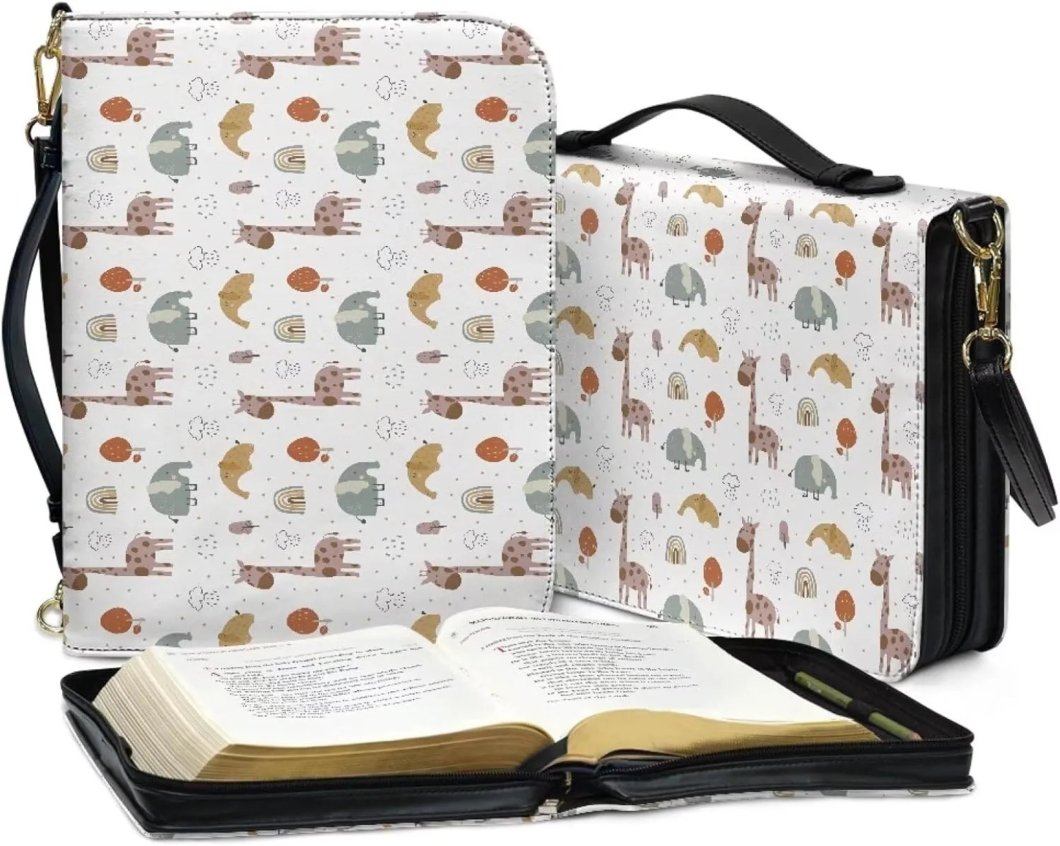 Bible Bags Bible Cases for Women Men Bible Cover with Strap Bible Box