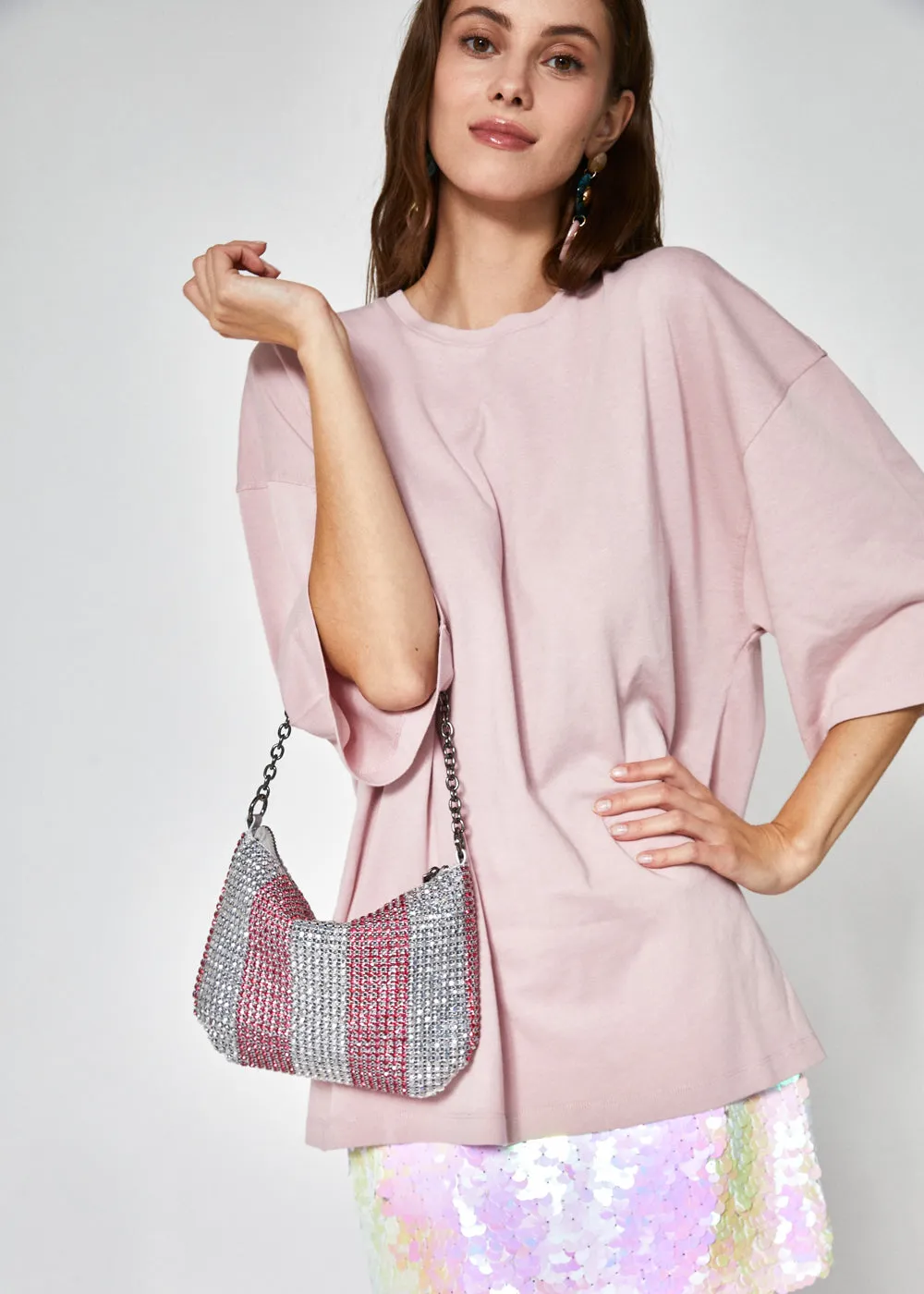 BLENDA SHOULDER BAG W/ STONES