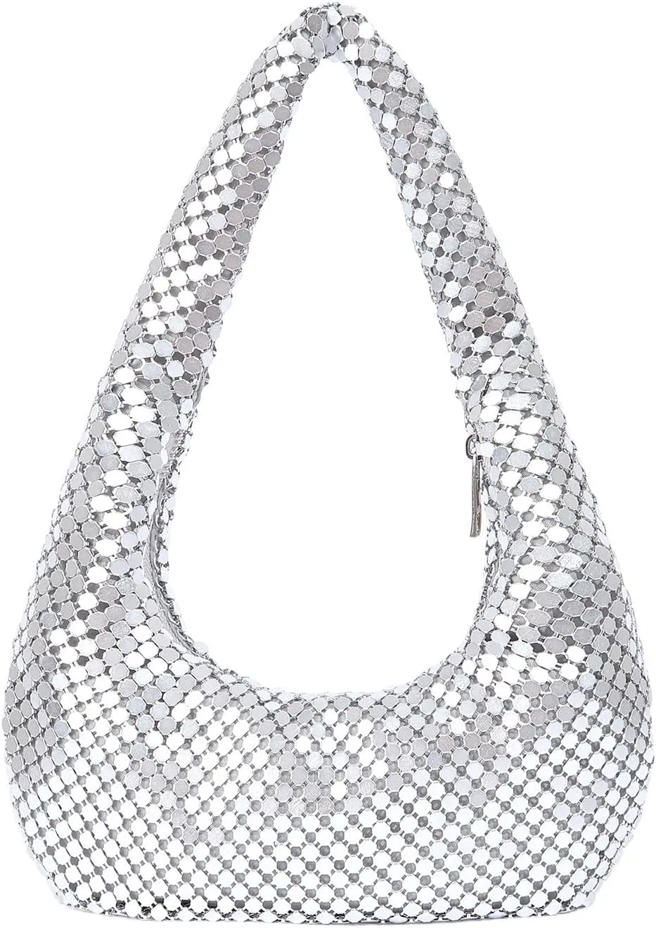 Bling Sequin Evening Bags for Women Ladies Sparkling Party Prom Cute Hobo Clutch Handbag Underarm Bag