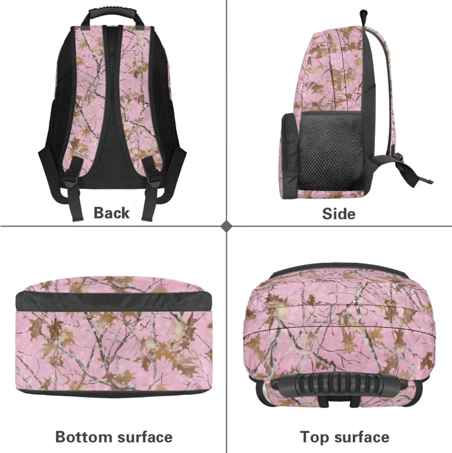 Branch Backpack Set for Girls,School Bags with Lunch Box Pencil Case,Bookbag Set for Teen Girls Elementary Students