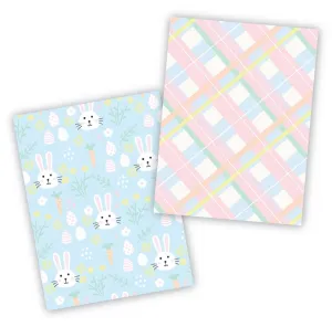 Bunny Hop and Argyle Cookie Backer - Food Safe, Double Sided 3.75" x 5"