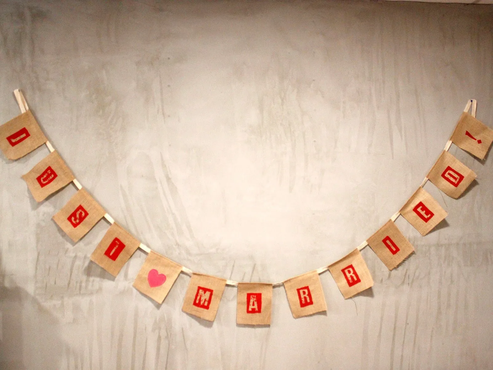 Bunting JUST MARRIED
