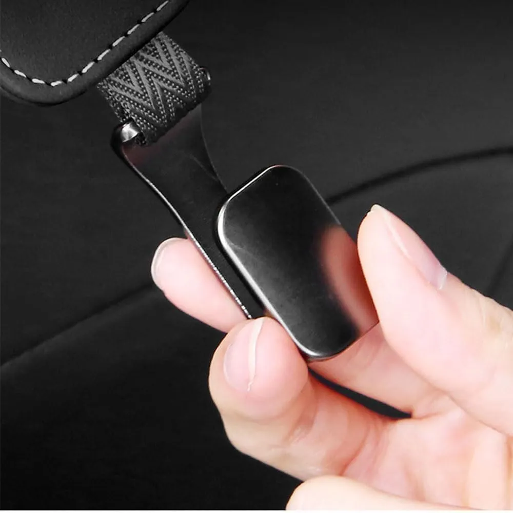 Car Seat Hooks for Headrest for Mitsubishi L200/Lancer/Mirage/Outlander/Pajero, Car Hooks Flexible Car Seat Back Storage Hook Bag Holder for Car Bag Holder for Car,G