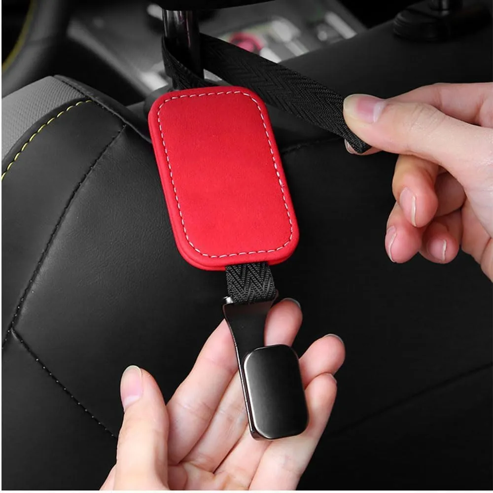 Car Seat Hooks for Headrest for Mitsubishi L200/Lancer/Mirage/Outlander/Pajero, Car Hooks Flexible Car Seat Back Storage Hook Bag Holder for Car Bag Holder for Car,G