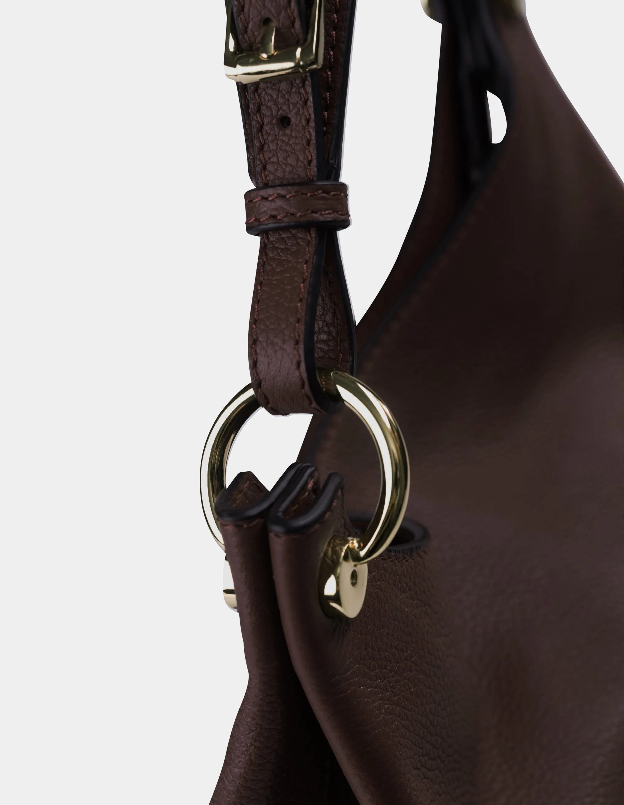 Clementia Hobo Bag Dark Brown