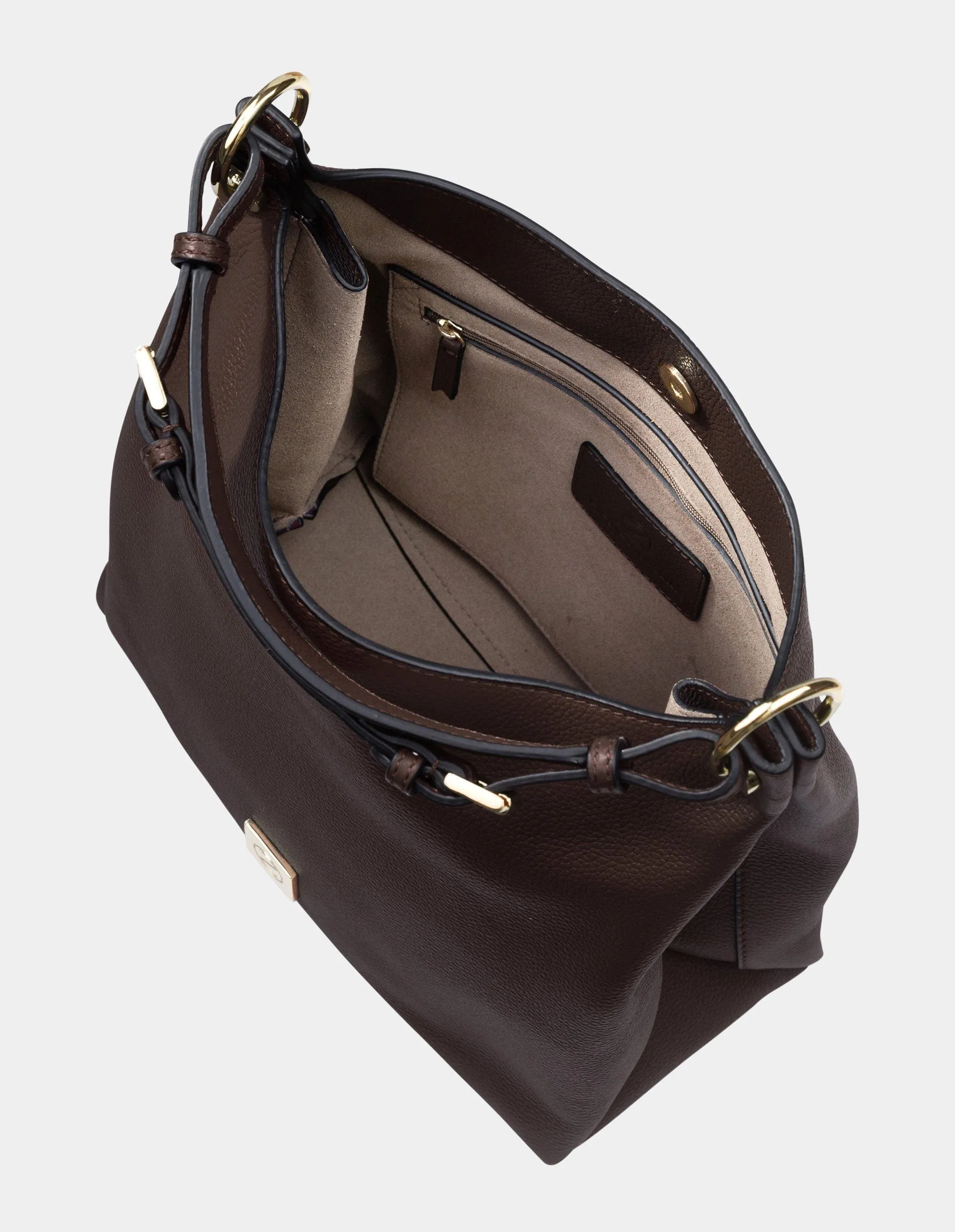 Clementia Hobo Bag Dark Brown