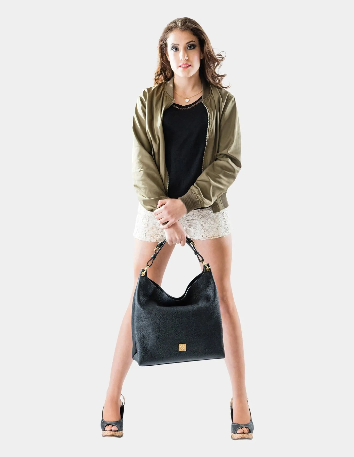 Clementia Hobo Bag Dark Brown