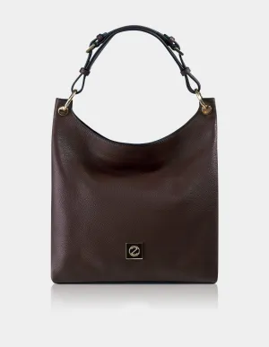 Clementia Hobo Bag Dark Brown
