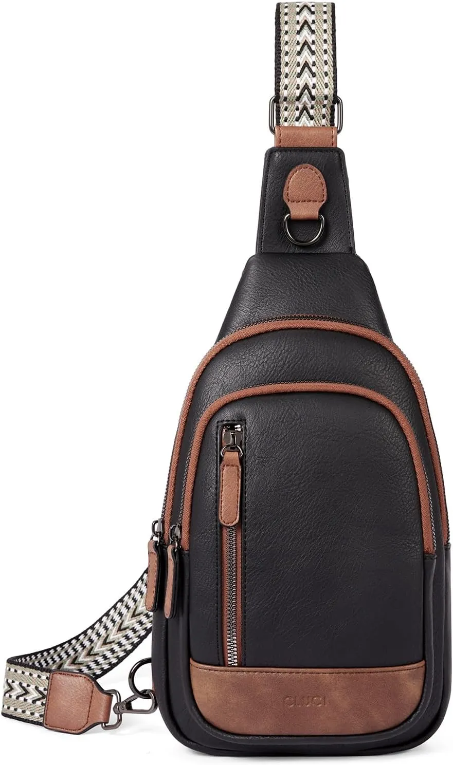 CLUCI Crossbody Bags for Women - Sling Backpack Travel Bag in Leather