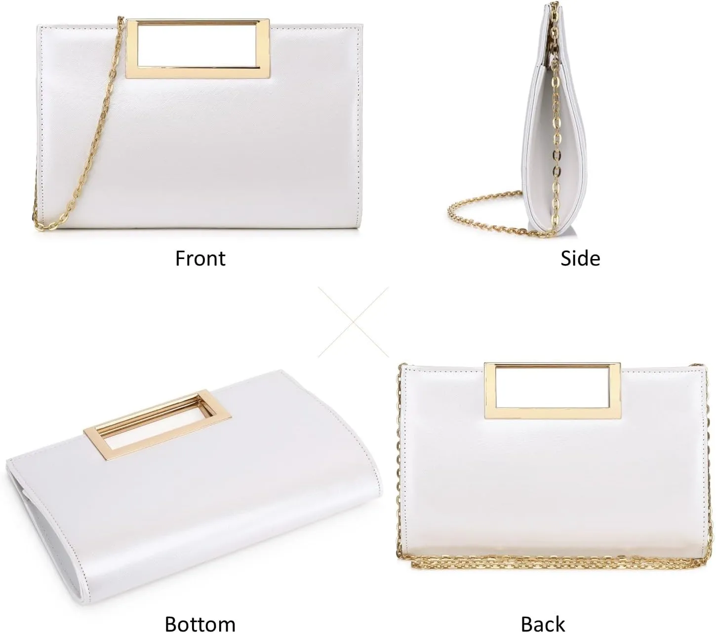 Clutch Purse for Women Fashion PU Leather Evening Bag Elegant Purse for Wedding Party Formal Daily Cocktail