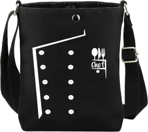 CMNIM Chef Gifts Chef Coat Crossbody Bag Cooking Lover Best Chef Appreciation Gifts Restaurant Cafe Bakary Pub BBQ Shoulder
