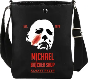 CMNIM Horror Movie Merchandise Gifts Michael Butcher Shop Always Fresh Crossbody Bag TV Show Inspired Horror Gifts for Fans