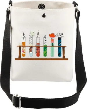 CMNIM Mup-ets Animal Inspired Gifts Science Bunsen and Beak-r Teacher Crossbody Bag Science Teacher Gifts Teacherlife Gifts