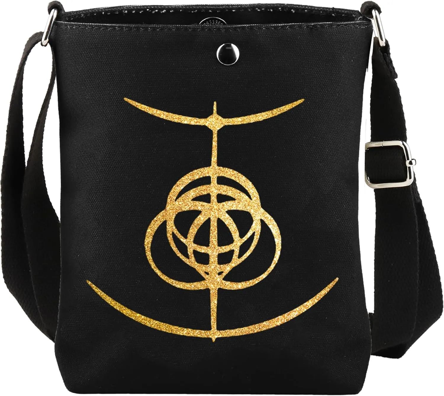 CMNIM R Merch Maleniaa Blade of Miquella Inspired Crossbody Bag R Symbol Shoulder Gamer Gifts Fantasy Role Play Game Gifts