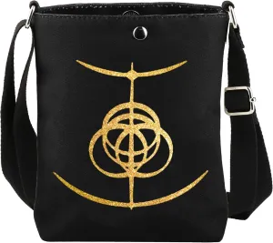 CMNIM R Merch Maleniaa Blade of Miquella Inspired Crossbody Bag R Symbol Shoulder Gamer Gifts Fantasy Role Play Game Gifts