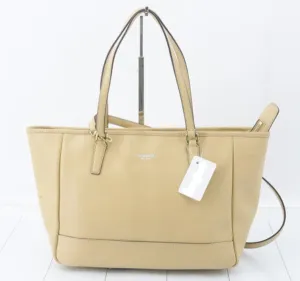 Coach Beige Colour Leather Shoulder Bag