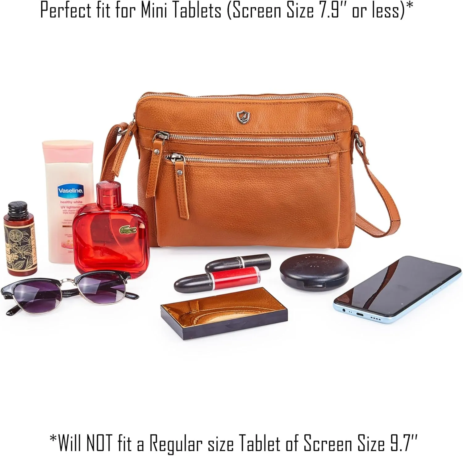 Cochoa Real Leather Soft Crossbody Bags for Women Small Purse Trendy Shoulder Sling Travel Crossover