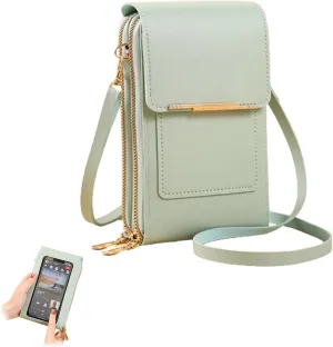 Coincidem Bag, Coincidem Anti-Theft Leather Bag, Multi-Compartment Touch Screen Phone Bag,PU Leather Crossbody Bag Purse