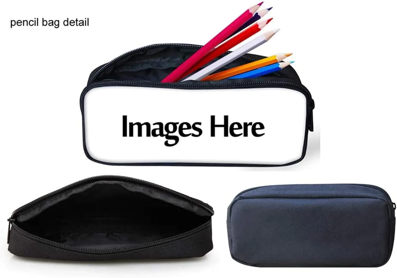 Coloranimal Running Horse School Bags Backpack Sets with Lunch Box Pencilcase Pen Pouch 3Pcs Kids Bagpack for Girls Boys