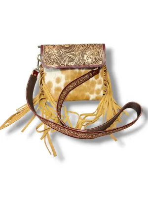 Cowhide Bag with Tooling
