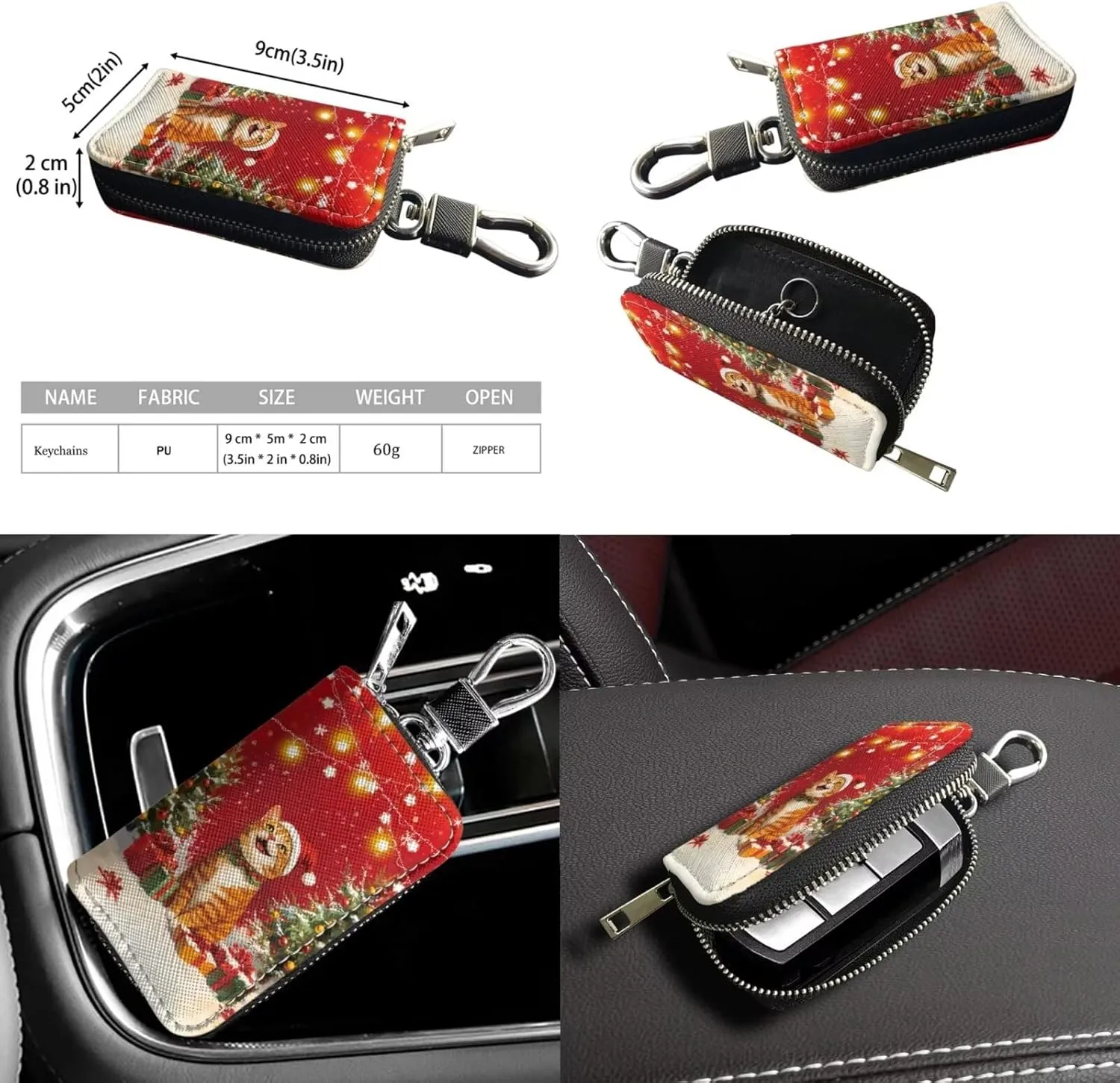 Crossbody Bag Set 2 Pieces Saddle Bags Satchel Bags for Women Car Key Fob Cover