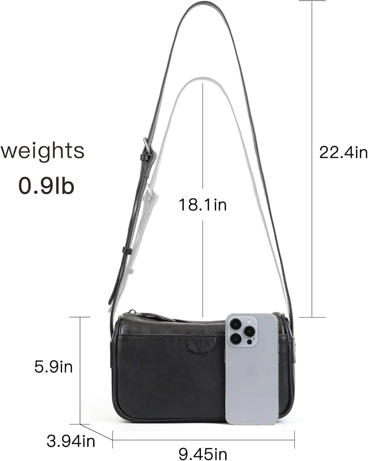 Crossbody Bags for Women Genuine Leather Crossbody Purse Shoulder Bag Small Handbags Purses Daily Essentials Pouch