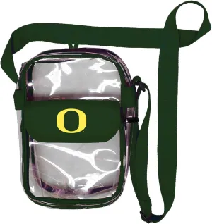 Crossbody Clear Bag 10 Inch Pouch for Valuables - Games, Graduations, Concerts – NCAA Stadium Approved