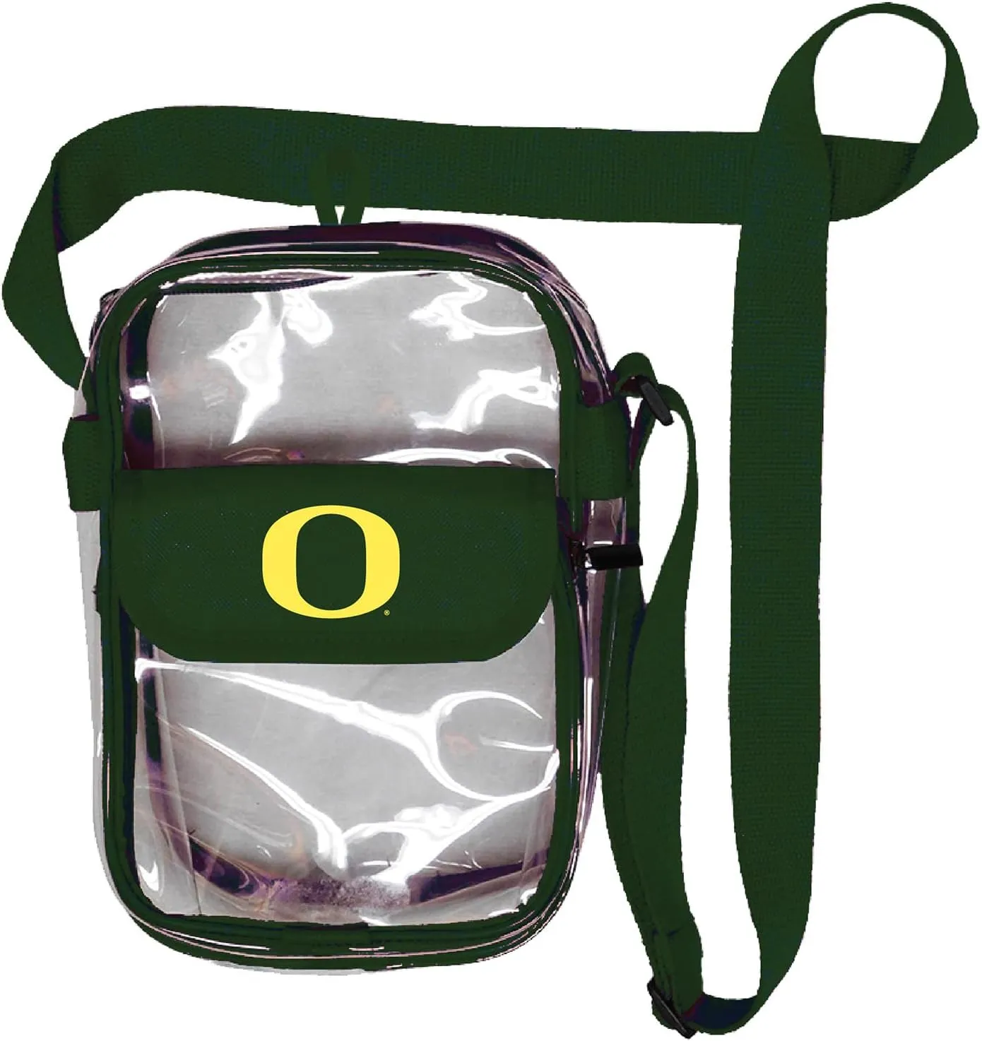 Crossbody Clear Bag 10 Inch Pouch for Valuables - Games, Graduations, Concerts – NCAA Stadium Approved