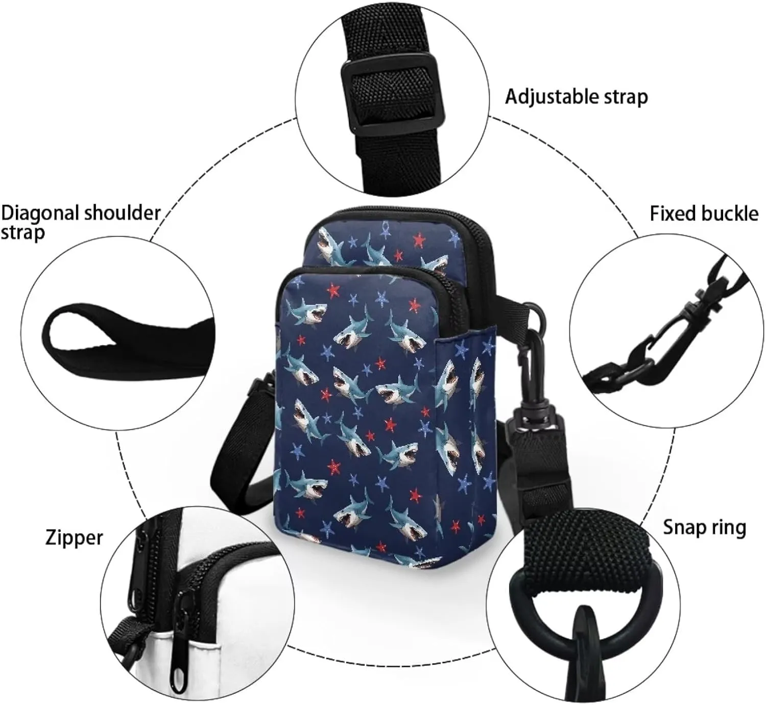 Crossbody Messenger Bag for Women Sling Bag for Men Chest Bag Shoulder Bag Portable Handbag for Travel
