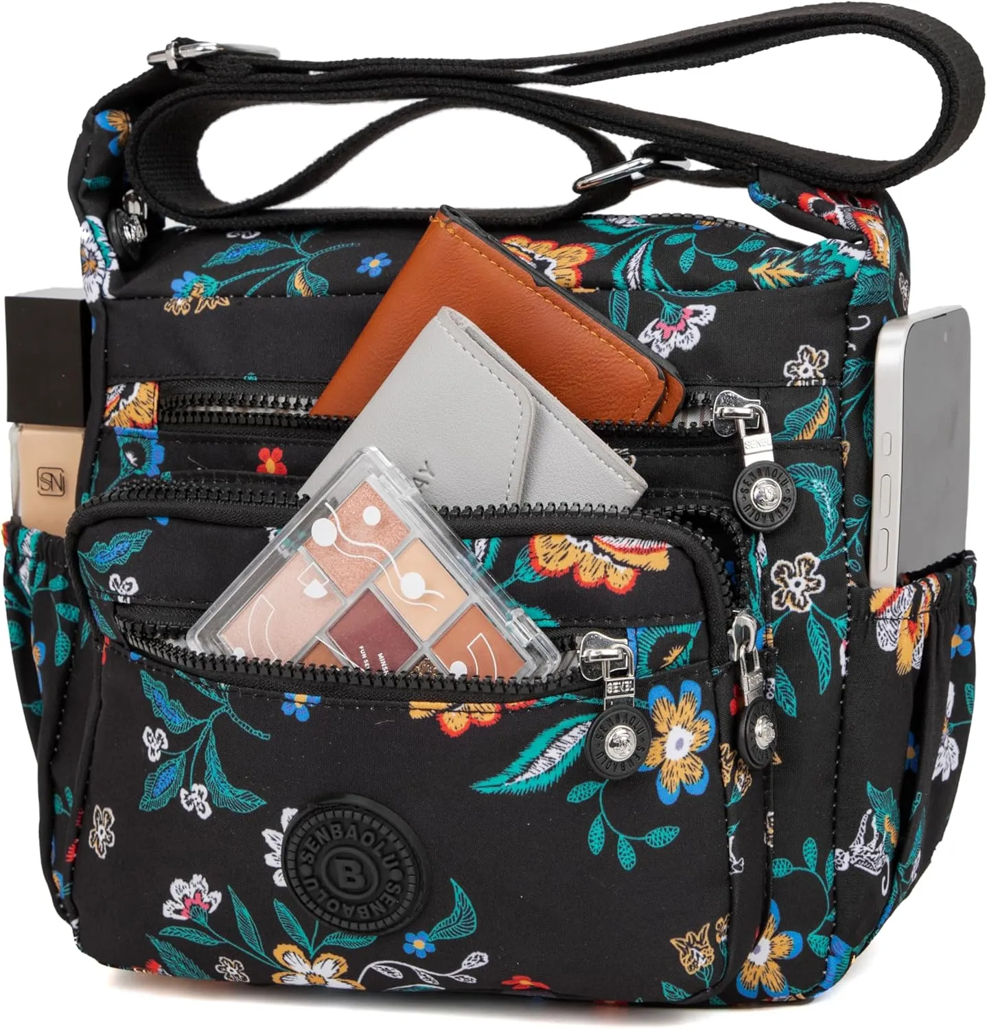 Crossbody Purses for Women Lightweight Shoulder Handbags Waterproof Nylon Travel Bag Ladies Pocketbooks