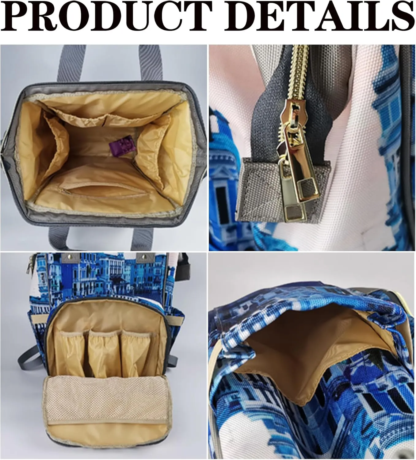 Custom Diaper Bag with Name, Christmas Personalized School Bag Girl Pattern, Monogram Nappy Backpack with Thermal Pockets for Adults Kids, Large Capacity Waterproof Diaper Bag Xmas Gift