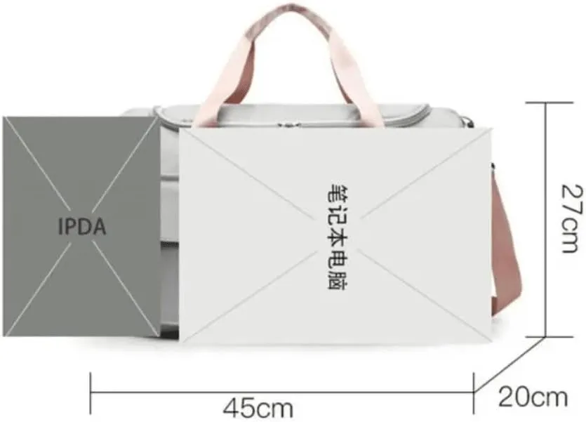 Custom Duffle Bag for Men and Women. Personalize with your Text and Logo (Grey)